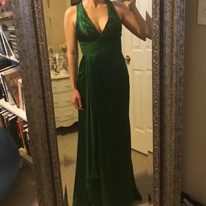 Morrell Maxie emerald gown dress